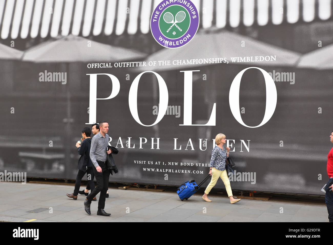 Regent Street, London, UK. 26th May 2016. Wimbledon 2016 official outfitter  Polo, Ralph Lauren on Regent Street Stock Photo - Alamy