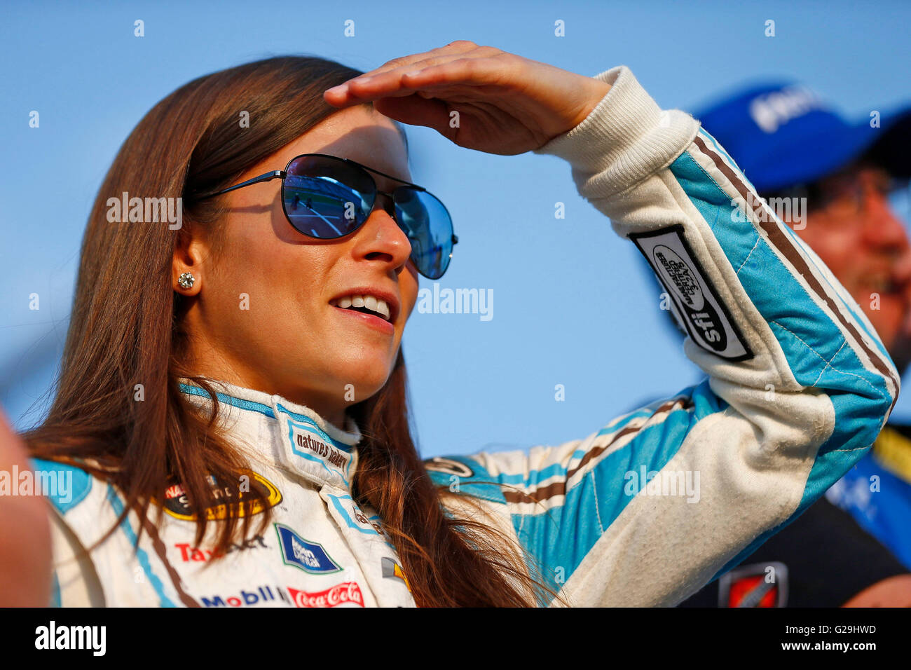 Concord, NC, USA. 26th May, 2016.  Danica Patrick (10) hangs out on pit road during qualifying for the Coca-Cola 600 at the Charlotte Motor Speedway in Concord, NC. Credit:  csm/Alamy Live News Stock Photo