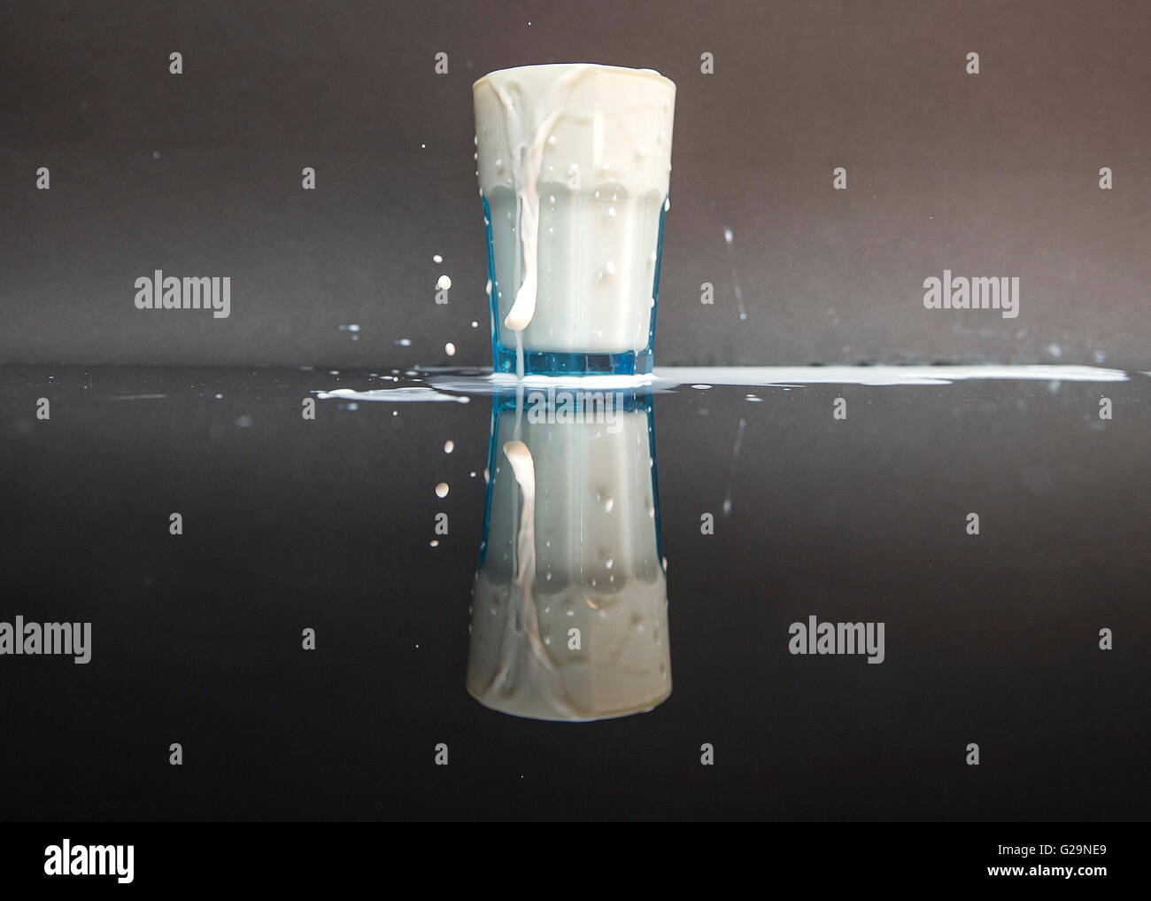 ILLUSTRATION Milk Spilling From A Glass In Berlin Germany 26 May 