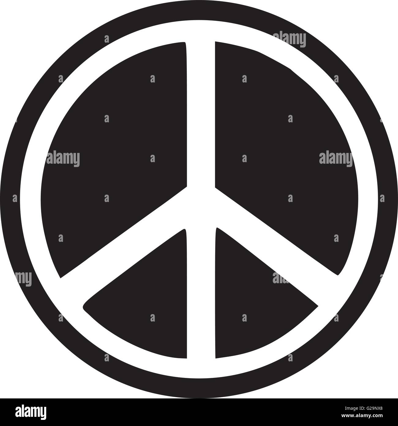 Peace sign inverted Stock Vector Image & Art - Alamy