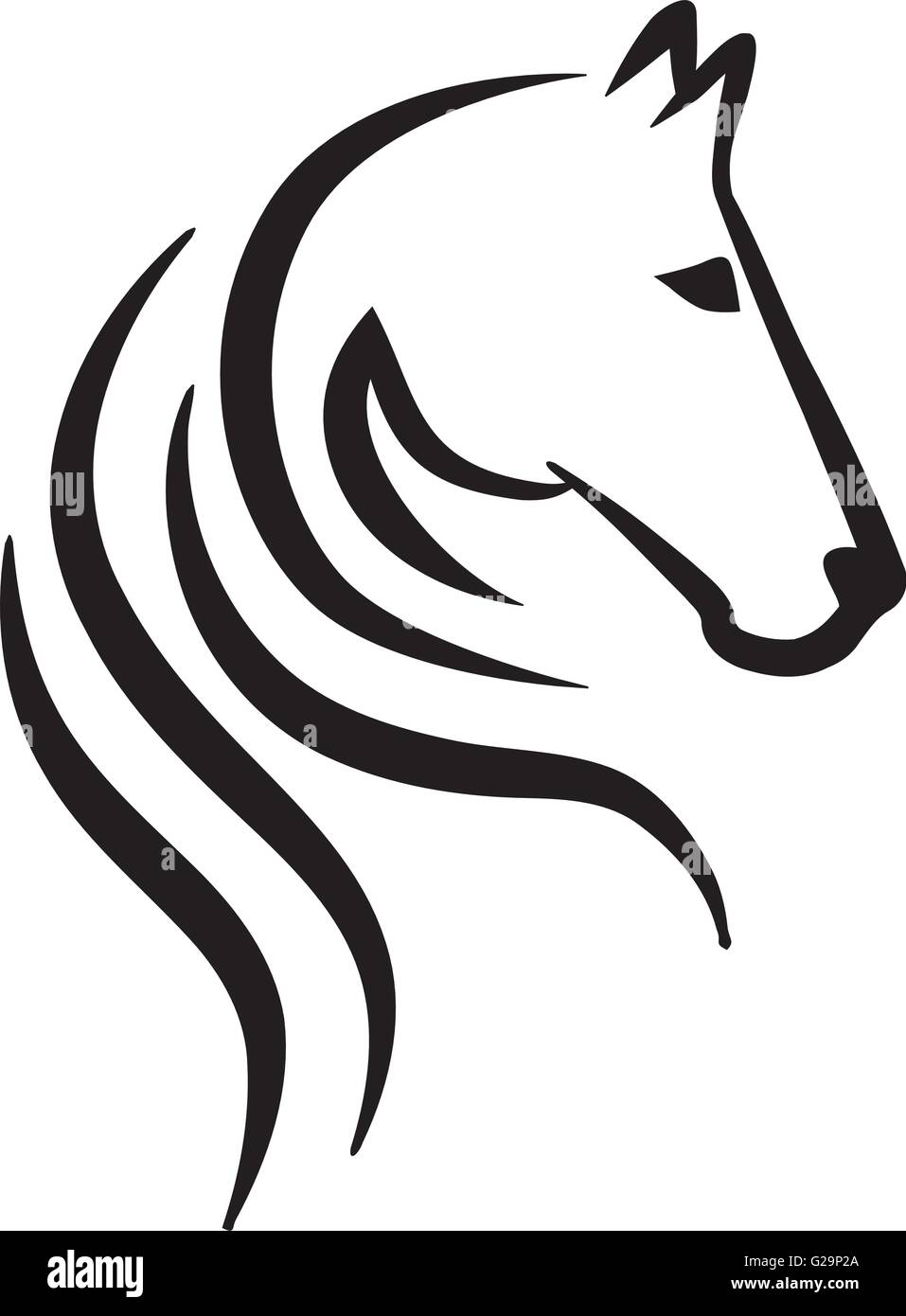 Icon of a horse head Stock Vector Image & Art - Alamy