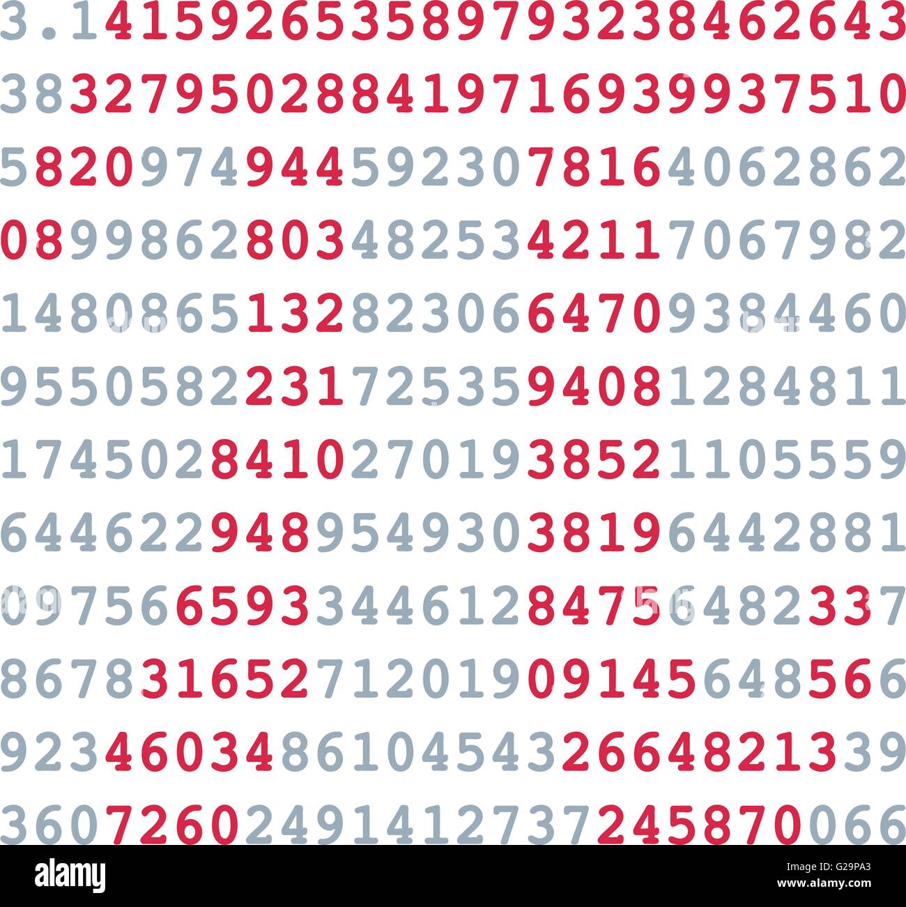 pi-numbers-mathematics-stock-vector-image-art-alamy