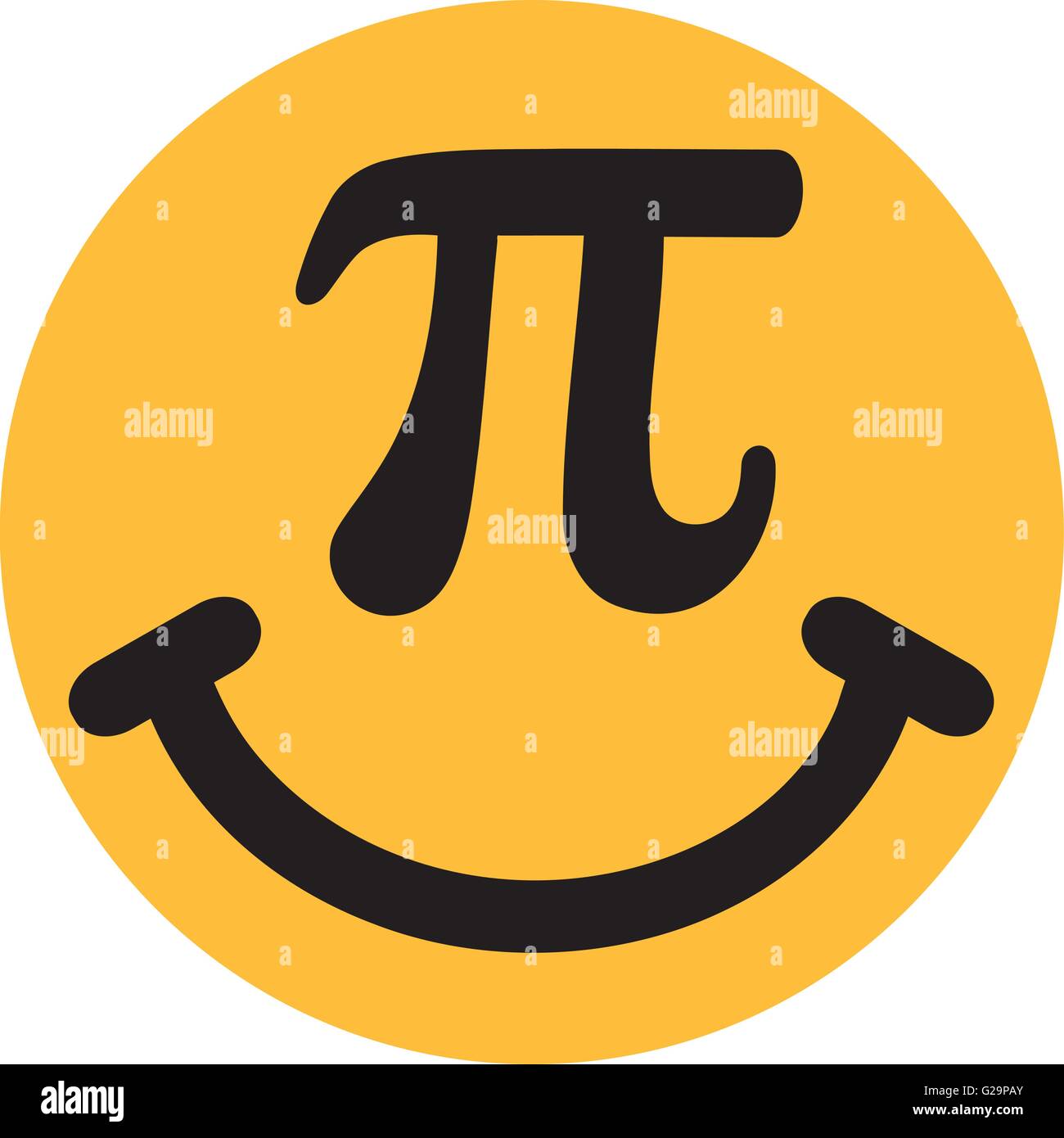 Smiley with pi sign Stock Vector Image & Art Alamy