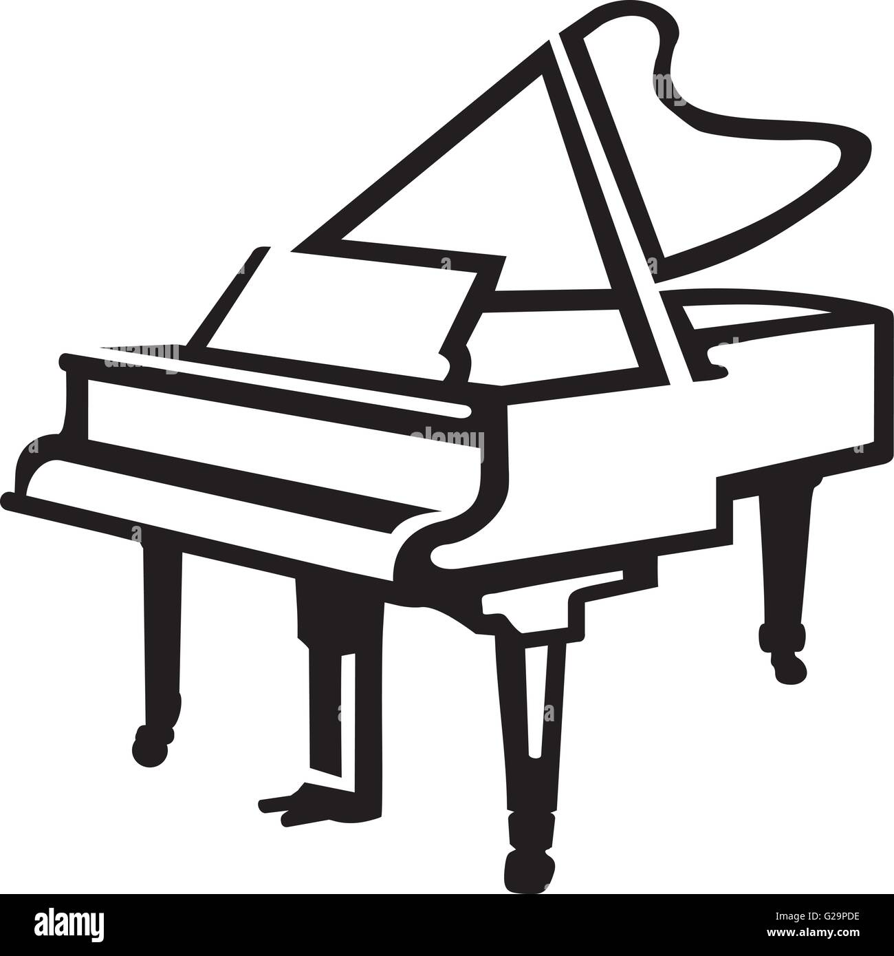 How To Draw A Grand Piano