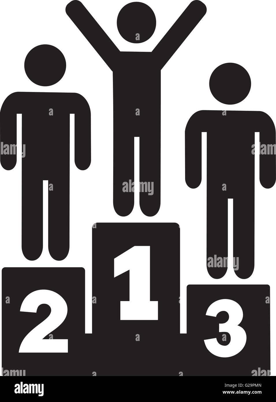 Podium winner silhouette hi-res stock photography and images - Alamy