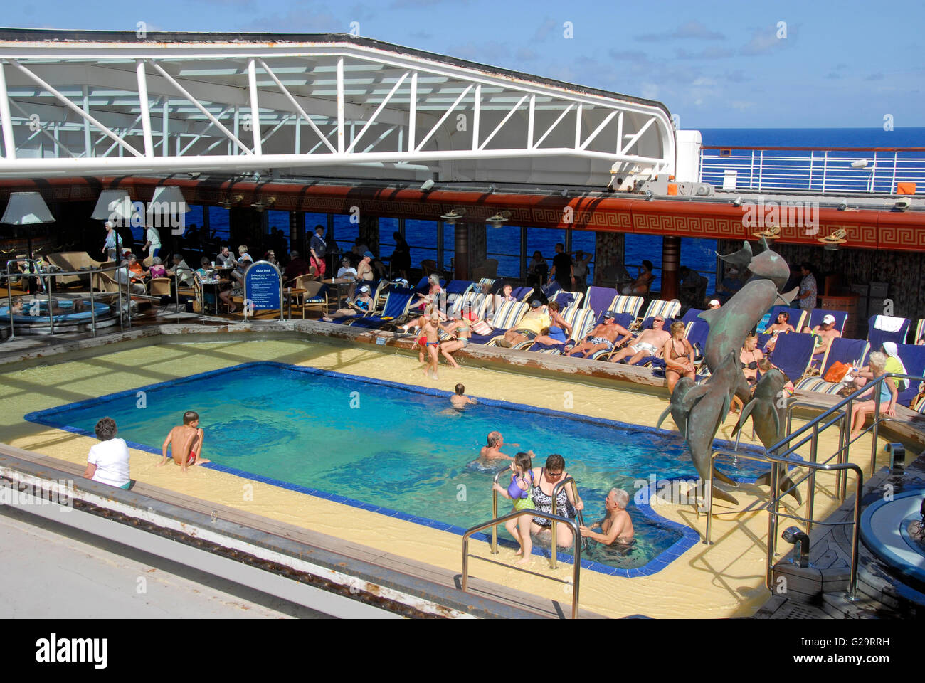Swimming pool on cruise liner hi-res stock photography and images - Alamy