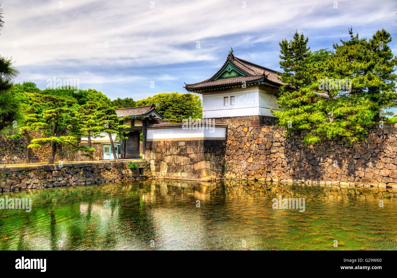 Kikyo Gate, an entrance of the Imperial Palace Stock Photo