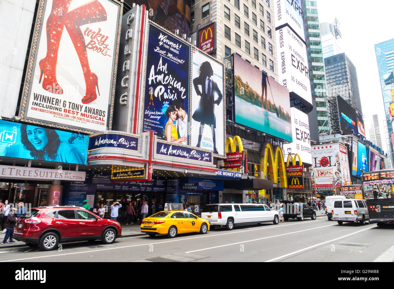Billboards, Times Square, Midtown Manhattan, New York City Stock Photo