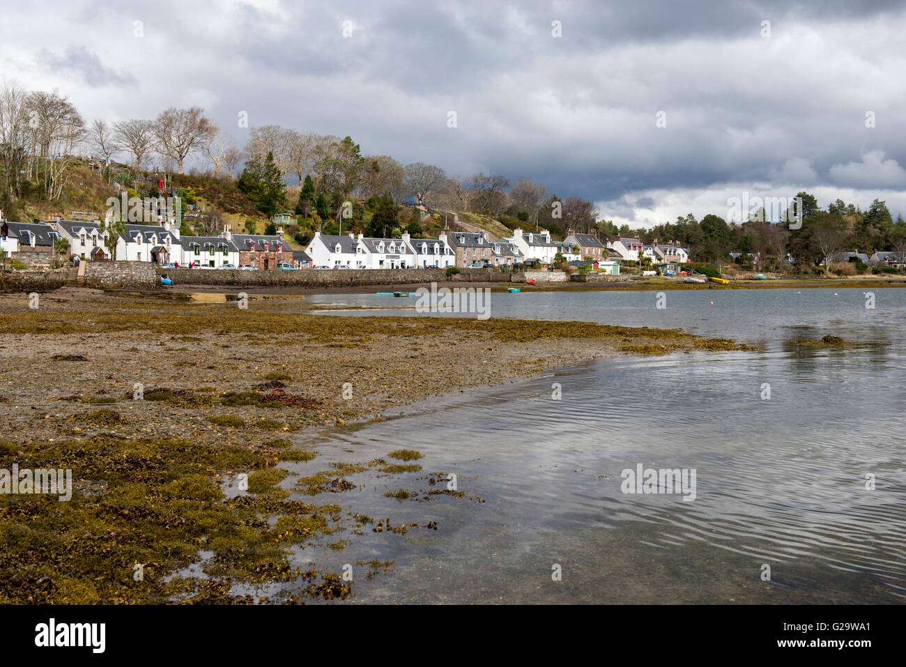 The village of Plockton, Ross Shire in Scotland UK Stock Photo