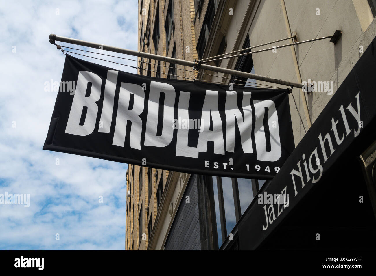 Birdland Jazz Club, Times Square, NYC, USA Stock Photo Alamy