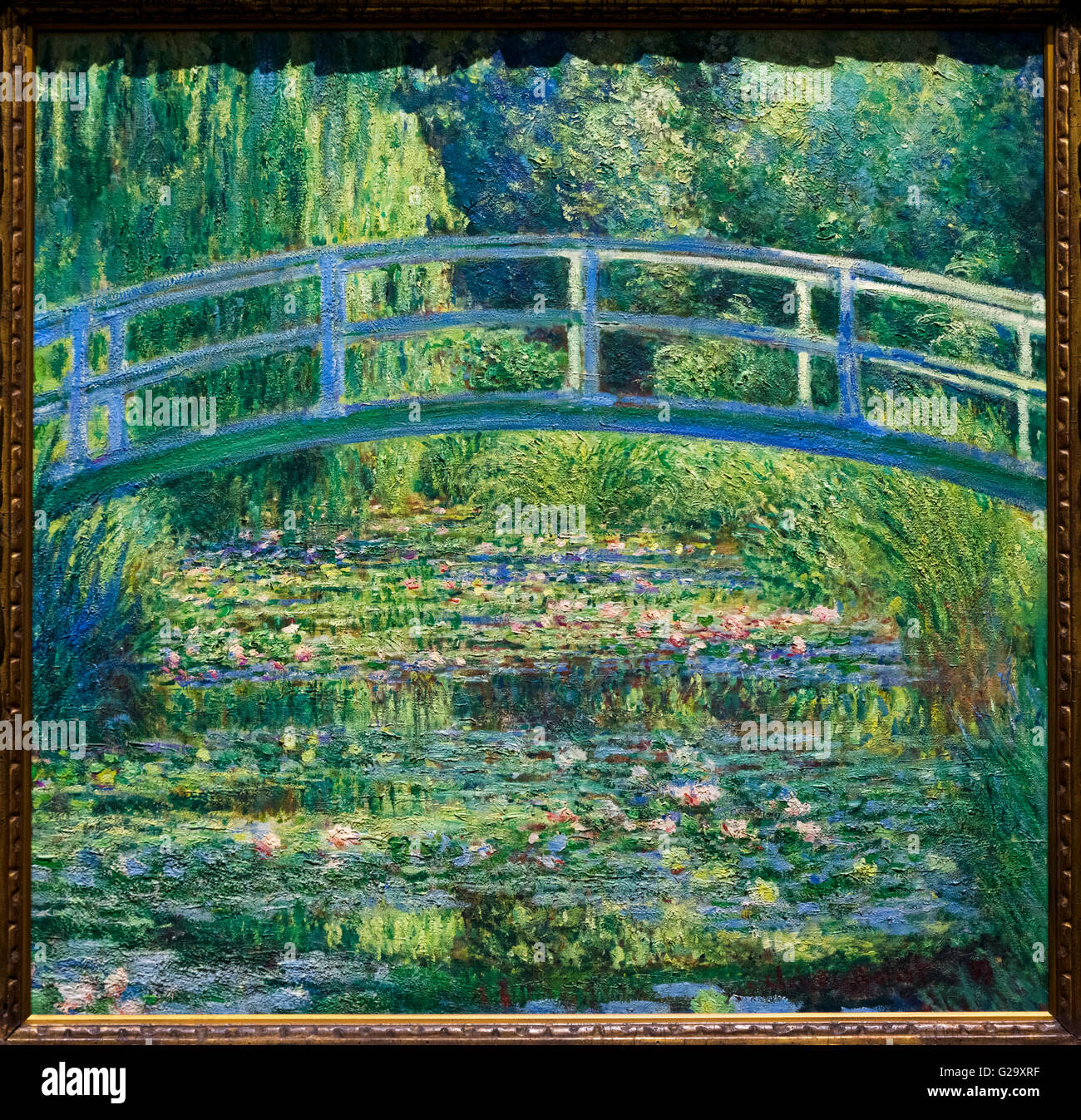 Monet Water Lilies The Water Lily Pond By Claude Monet Oil On Canvas 19 Stock Photo Alamy