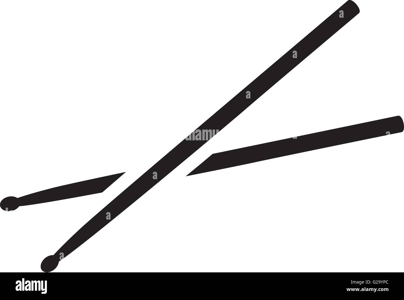 Drum sticks crossed Stock Vector Image & Art Alamy
