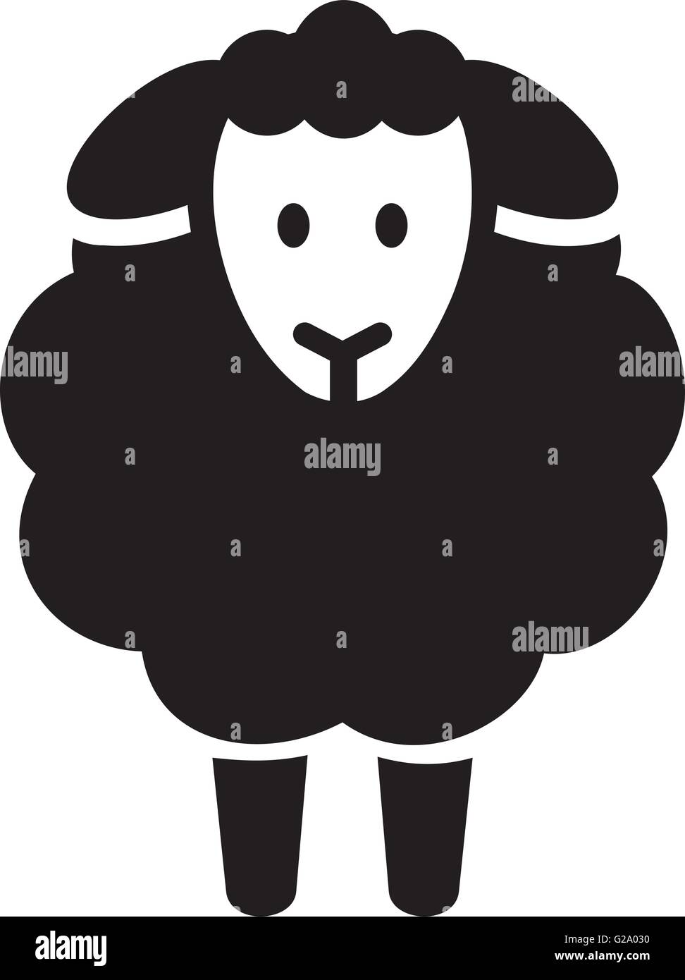 Sheep icon front view Stock Vector Image & Art - Alamy
