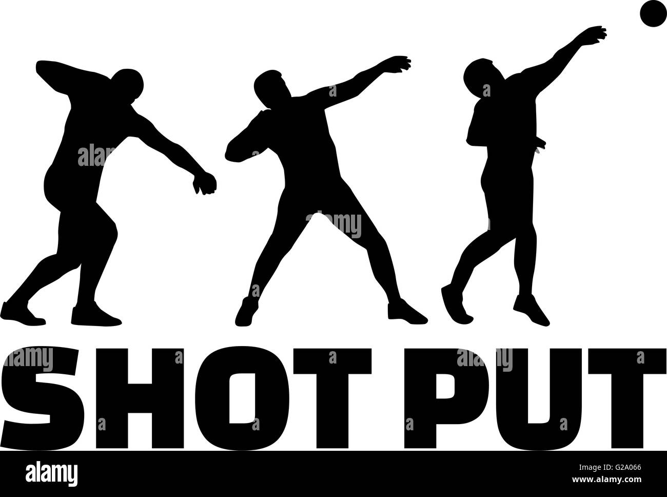 Shot put silhouettes Stock Vector Image & Art Alamy