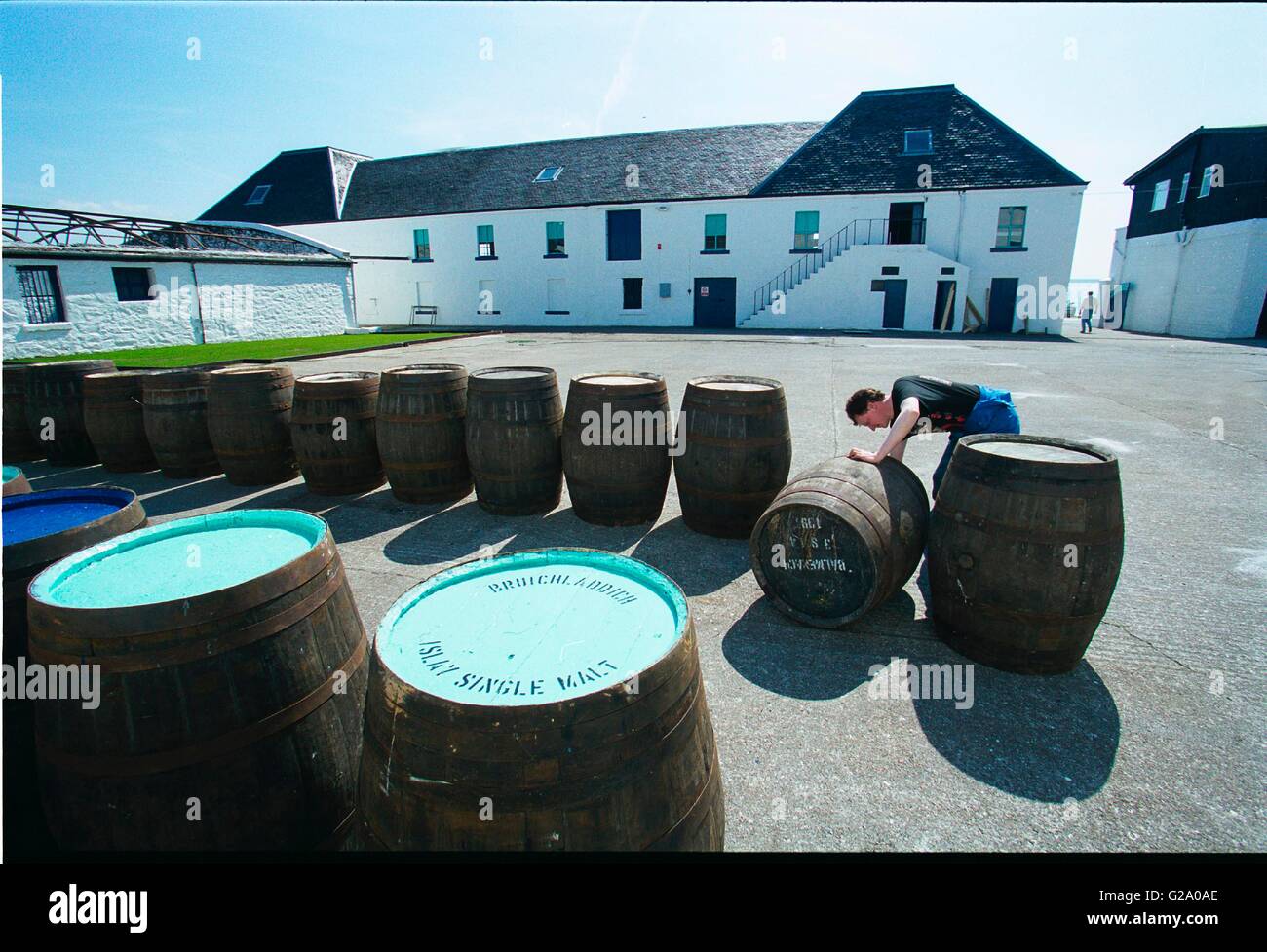 bruichladdich distillery on Islay Stock Photo
