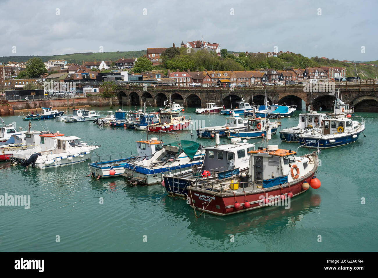 Folkestone harbour fishing boats hi-res stock photography and images ...