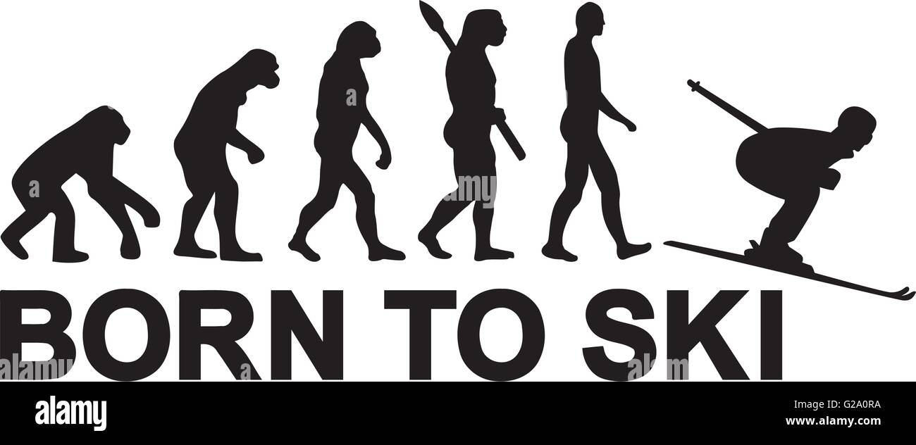 Ski Downhill Evolution Stock Vector Image & Art Alamy