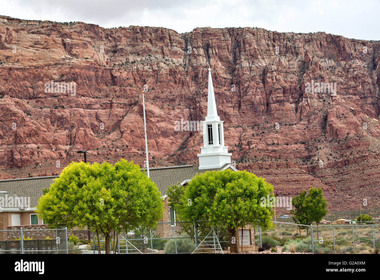 Church near Lee's Ferry Arizona Stock Photo