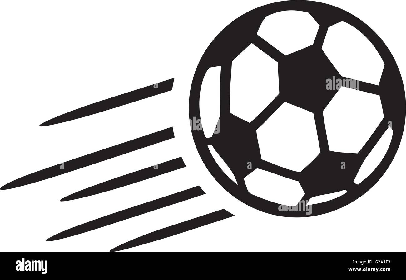Soccer Ball Flying Stock Vector Image & Art Alamy