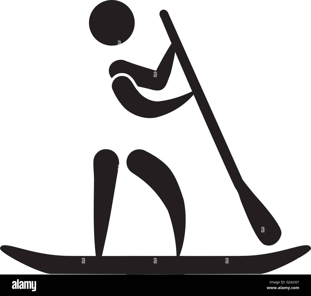 Stand up paddling icon Stock Vector Image & Art Alamy