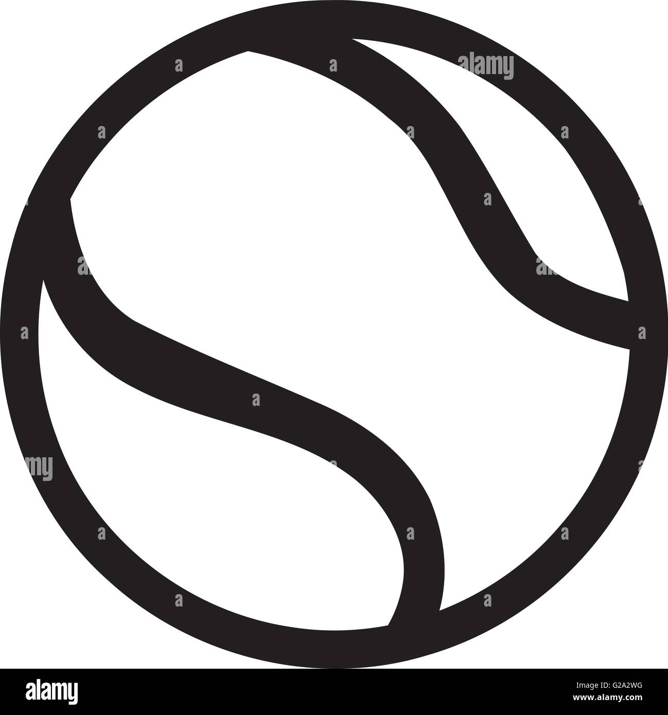 Tennis ball outline Stock Vector Image & Art Alamy