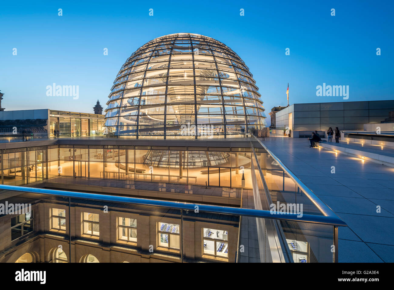 Norman Foster's Dome of the Reichstag Building, Berlin, Germany Stock Photo