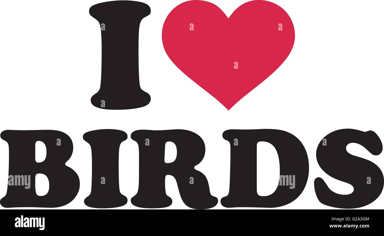 I love birds Stock Vector Image & Art Alamy