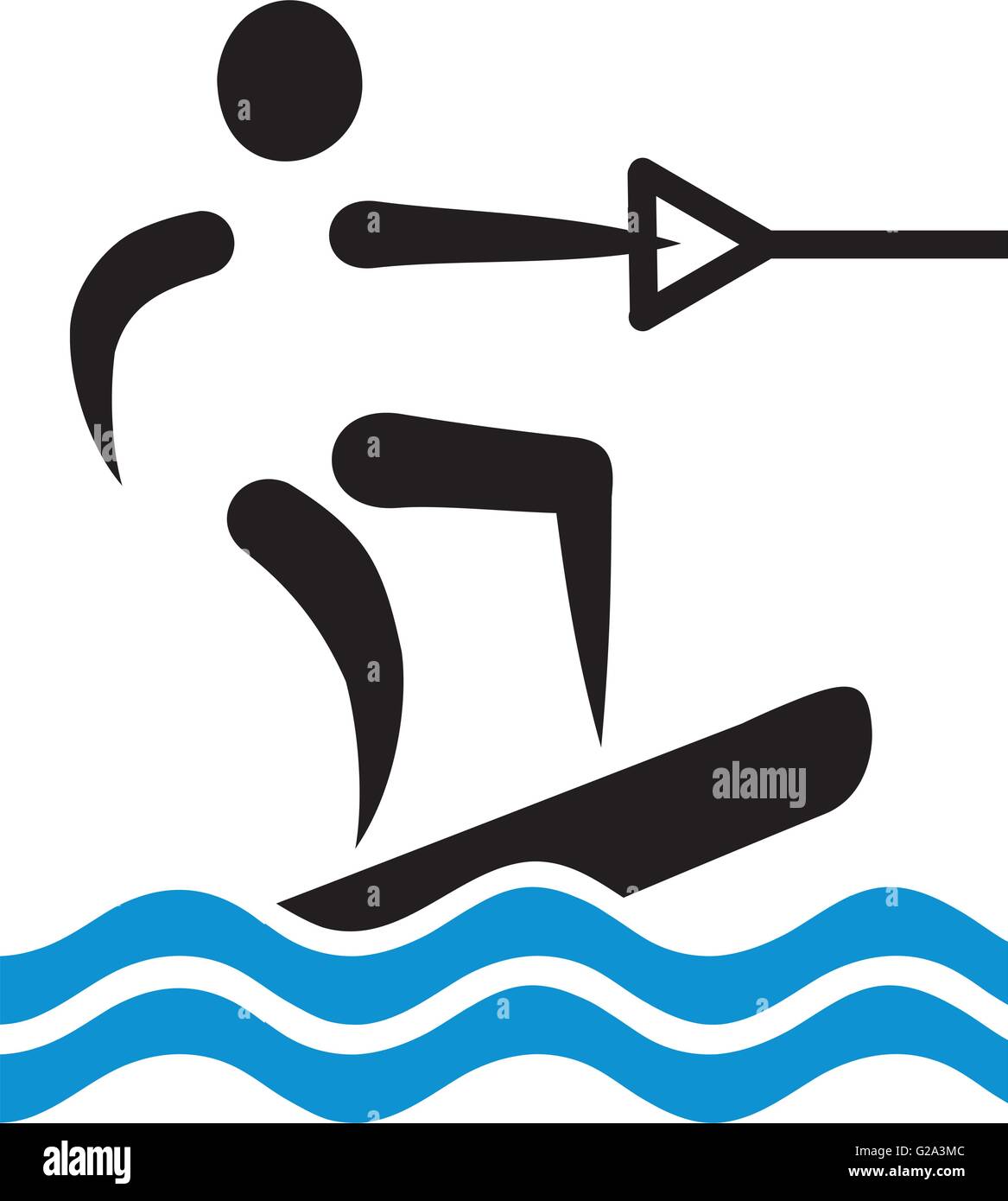 Wake surf Stock Vector Images Alamy