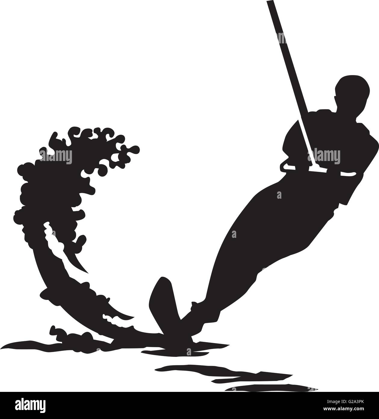 Waterski Stock Vector Images - Alamy