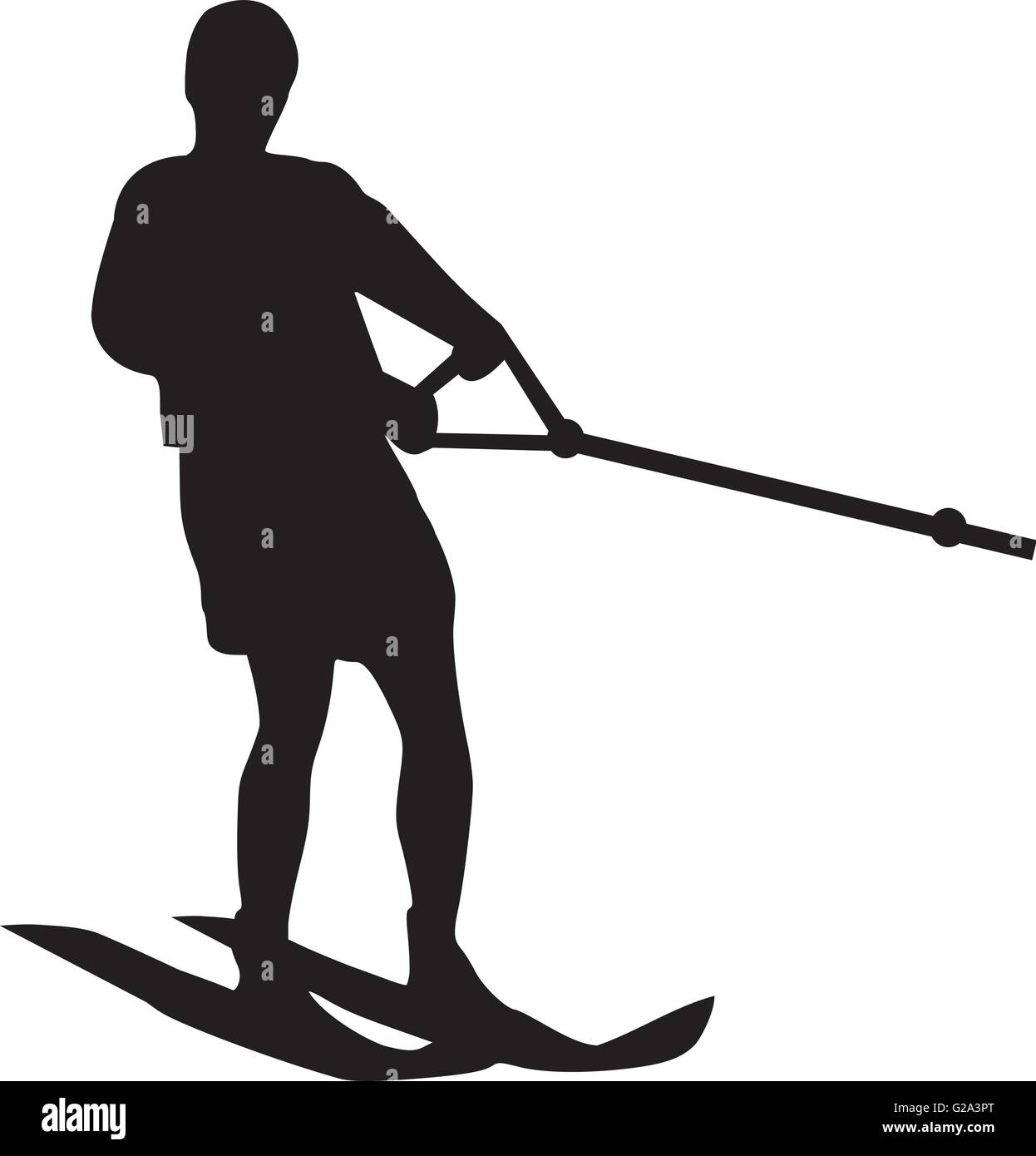 Water skiing man Stock Vector Image & Art - Alamy