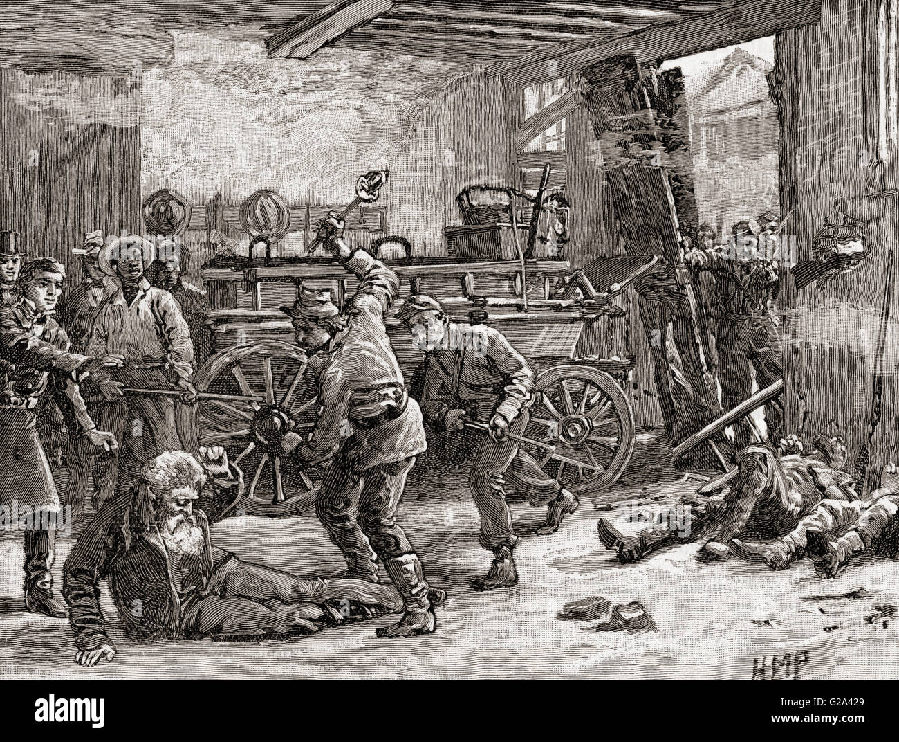 The arrest of John Brown in 1859 at Harpers Ferry, Jefferson County