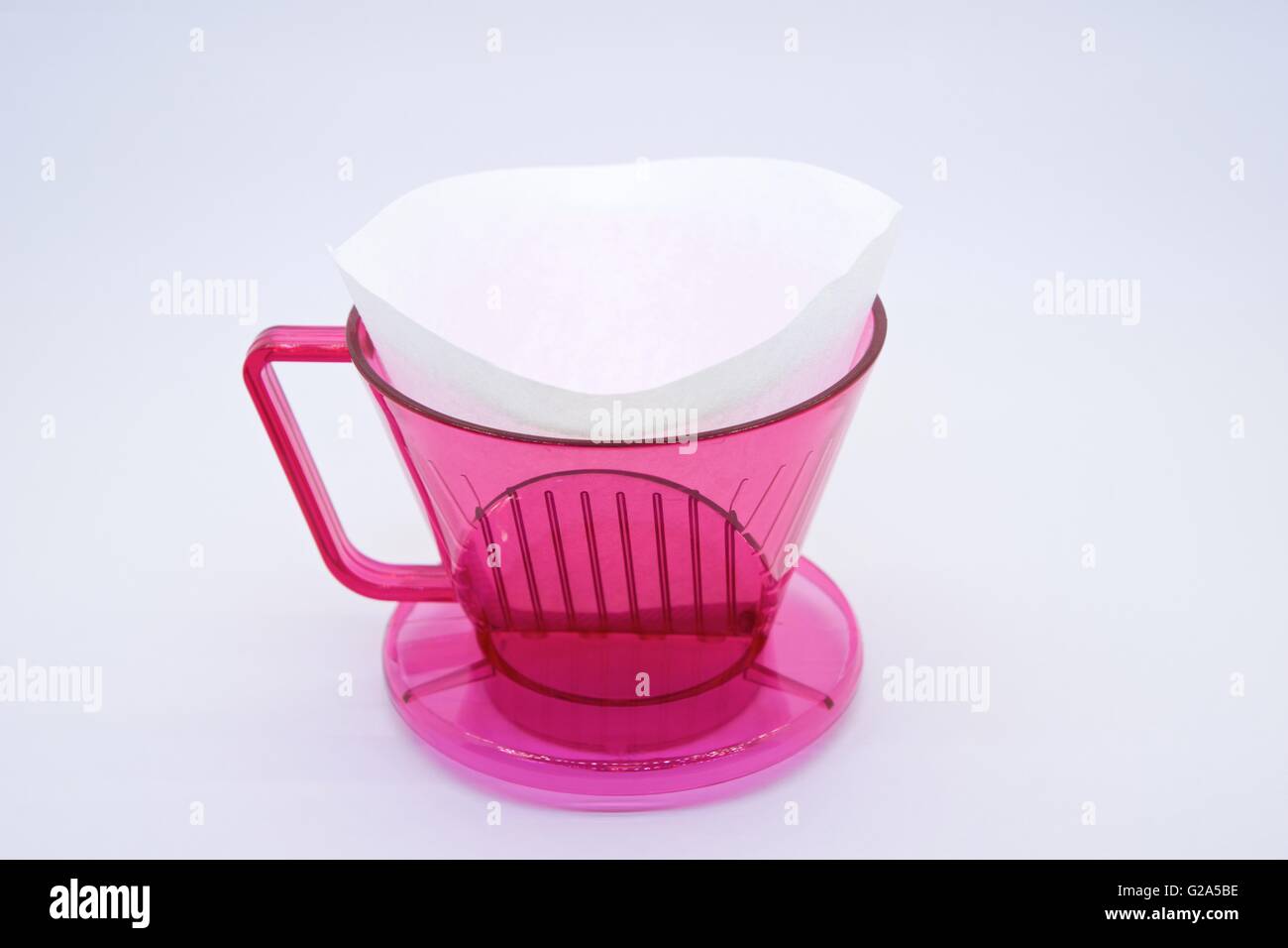 Red Dripper Head Red coffee dripper Stock Photo - Alamy