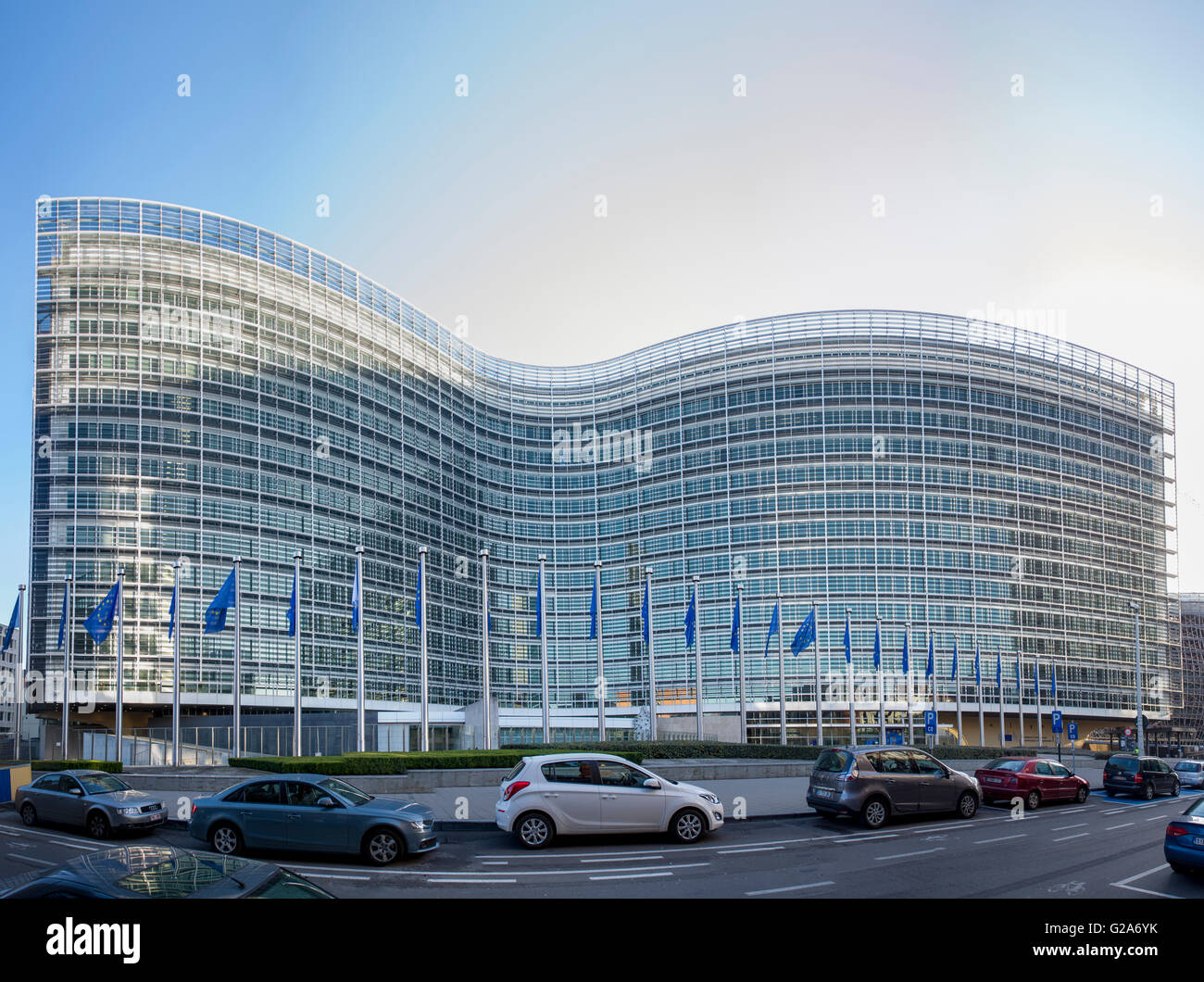 Building of the European Commission, Brussels, Belgium Stock Photo