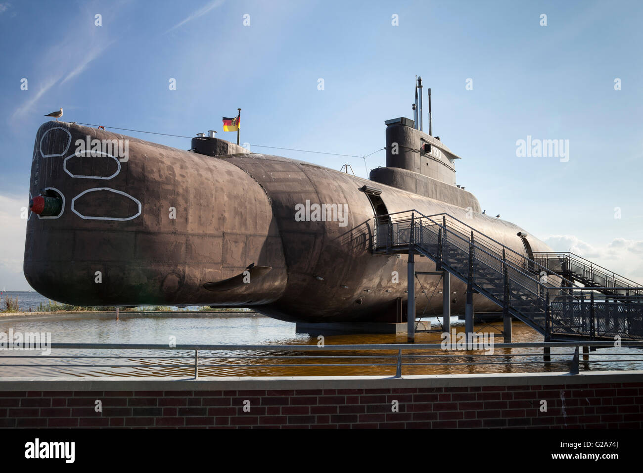 U-11, U-Boat museum, Burgstaaken, Insel Fehmarn, Schleswig-Holstein, Germany Stock Photo
