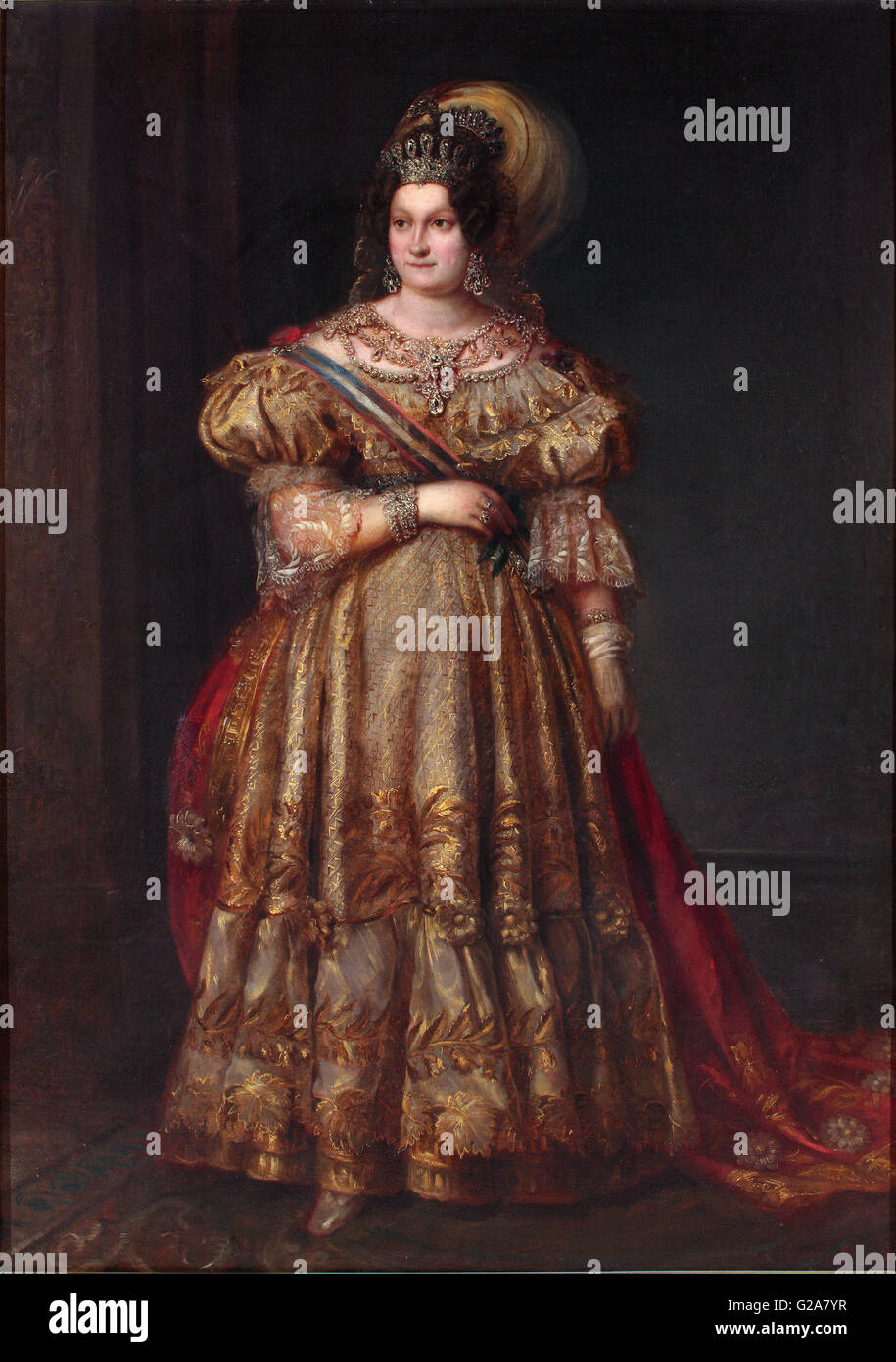Valentín Carderera y Solano - María Cristina of Bourbon - Museo del  Romanticismo, Madrid Stock Photo - Alamy