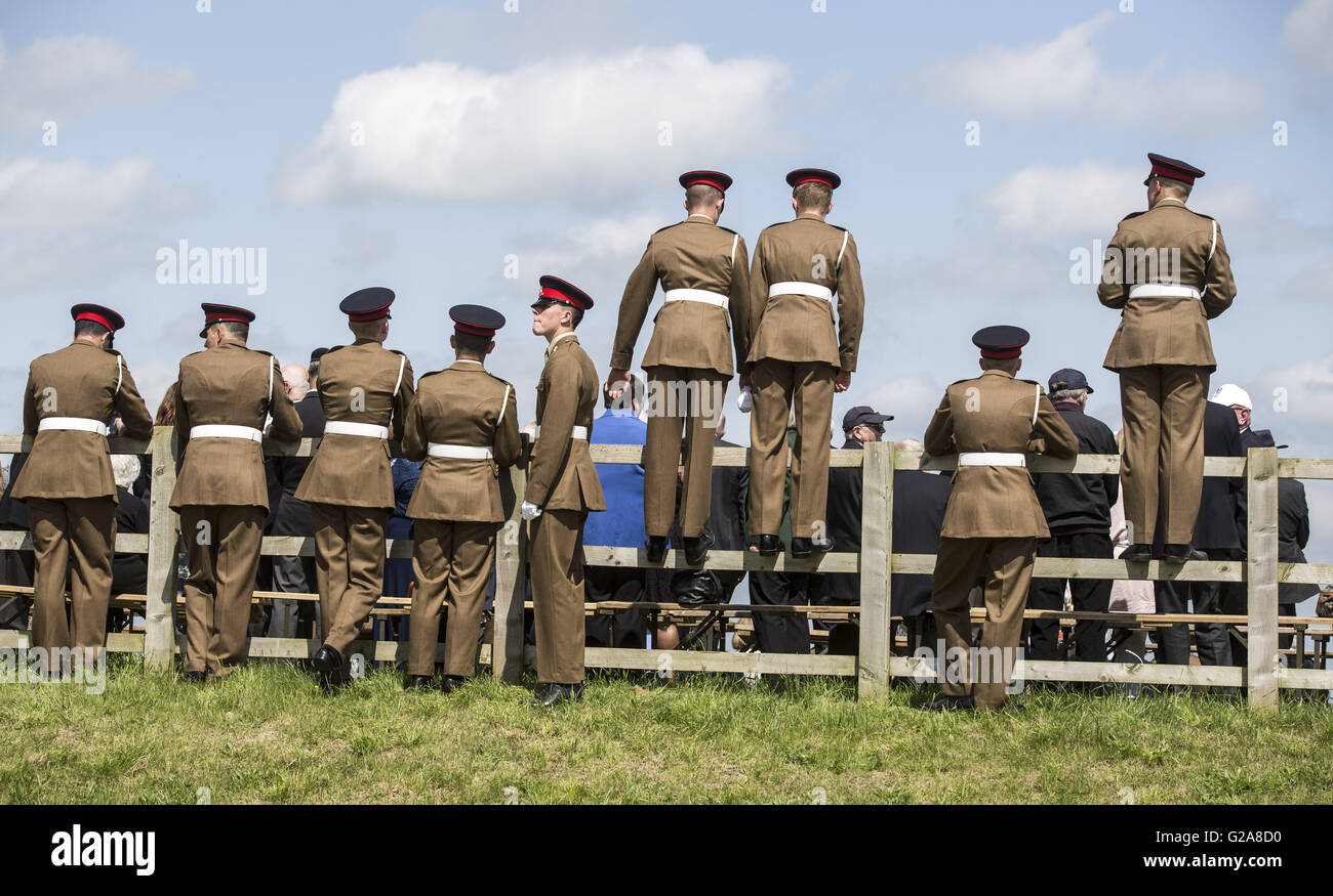 Soldiers of the Royal Artillery during a Review of the Royal Artillery ...