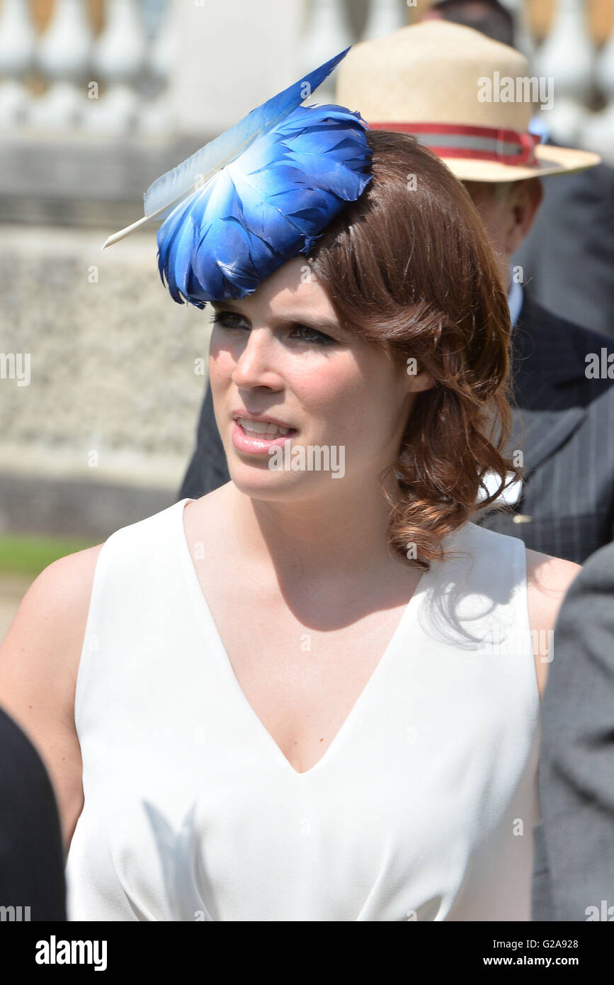 Princess Eugenie attends the annual Not Forgotten Association Garden Party, hosted by her father, The Duke of York, at Buckingham Palace, London. Stock Photo