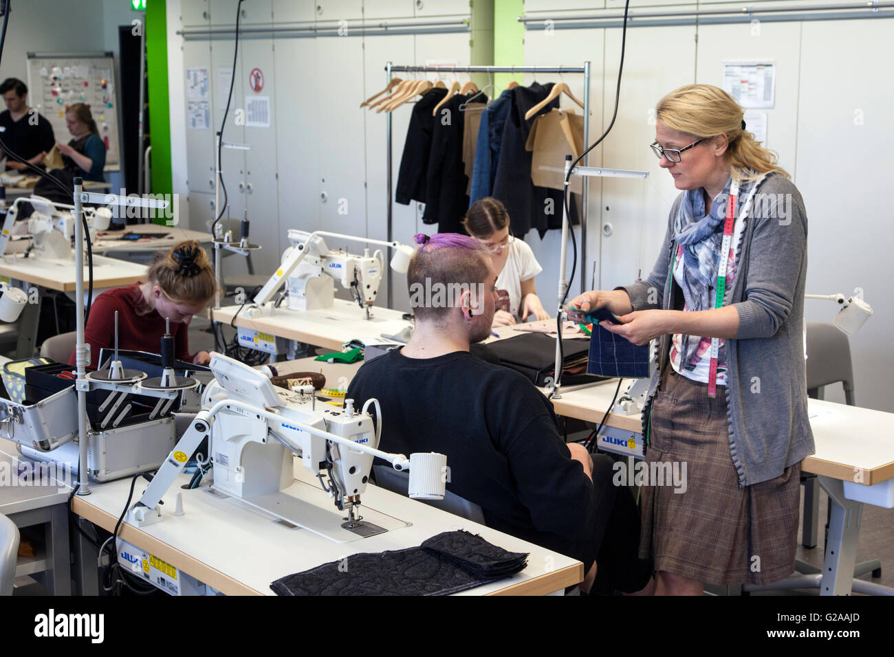 Student explains classroom hires stock photography and images Alamy