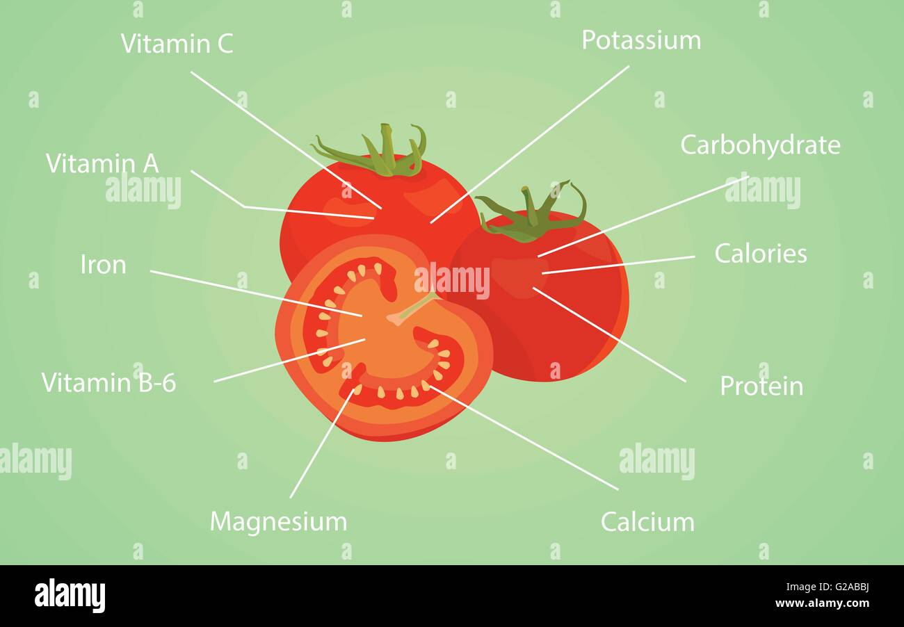 tomato tomatoes nutrition nutrient data information vitamin calories