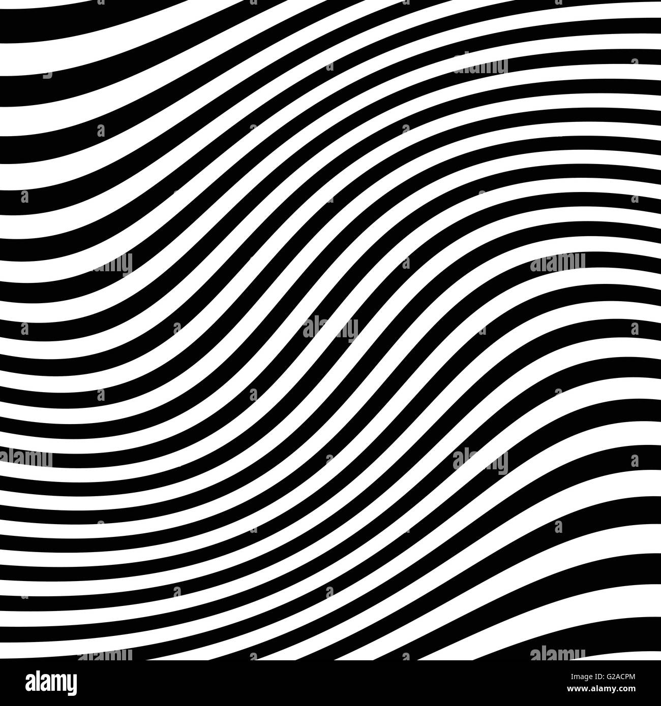 Lines pattern with distortion. Abstract geometric illustration Stock ...