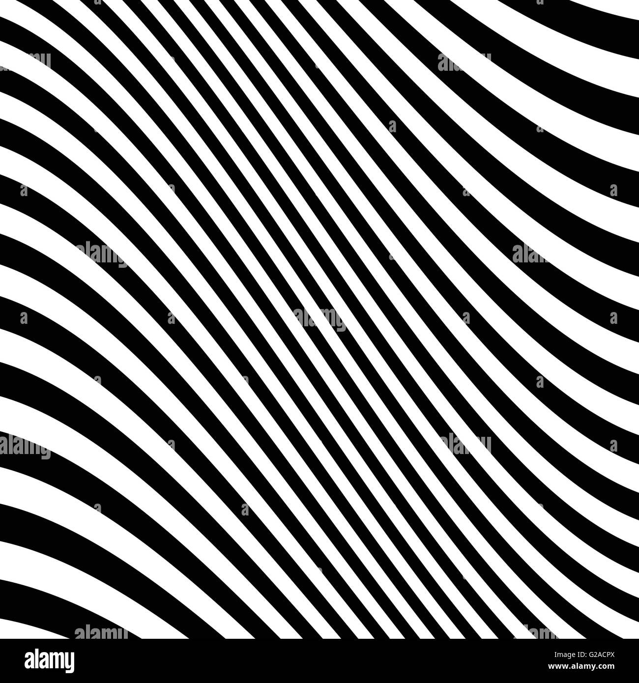 Lines pattern with distortion. Abstract geometric illustration Stock ...