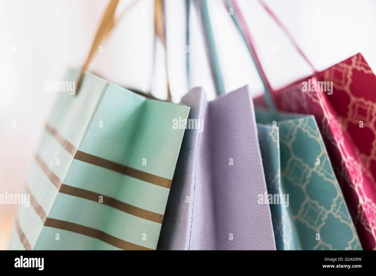 Colorful shopping bags Stock Photo