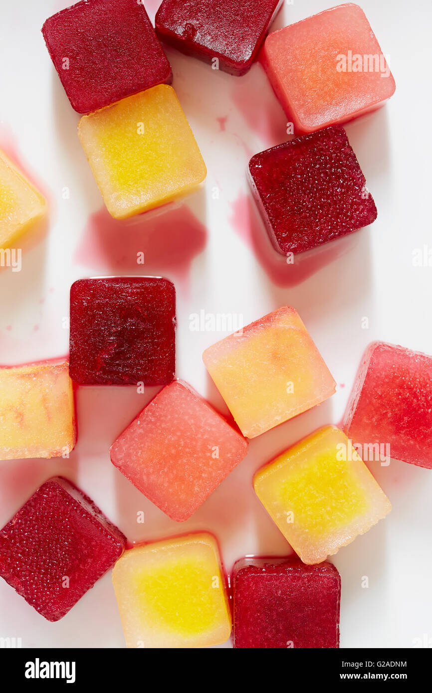 Grapefruit ice cubes Stock Photo Alamy