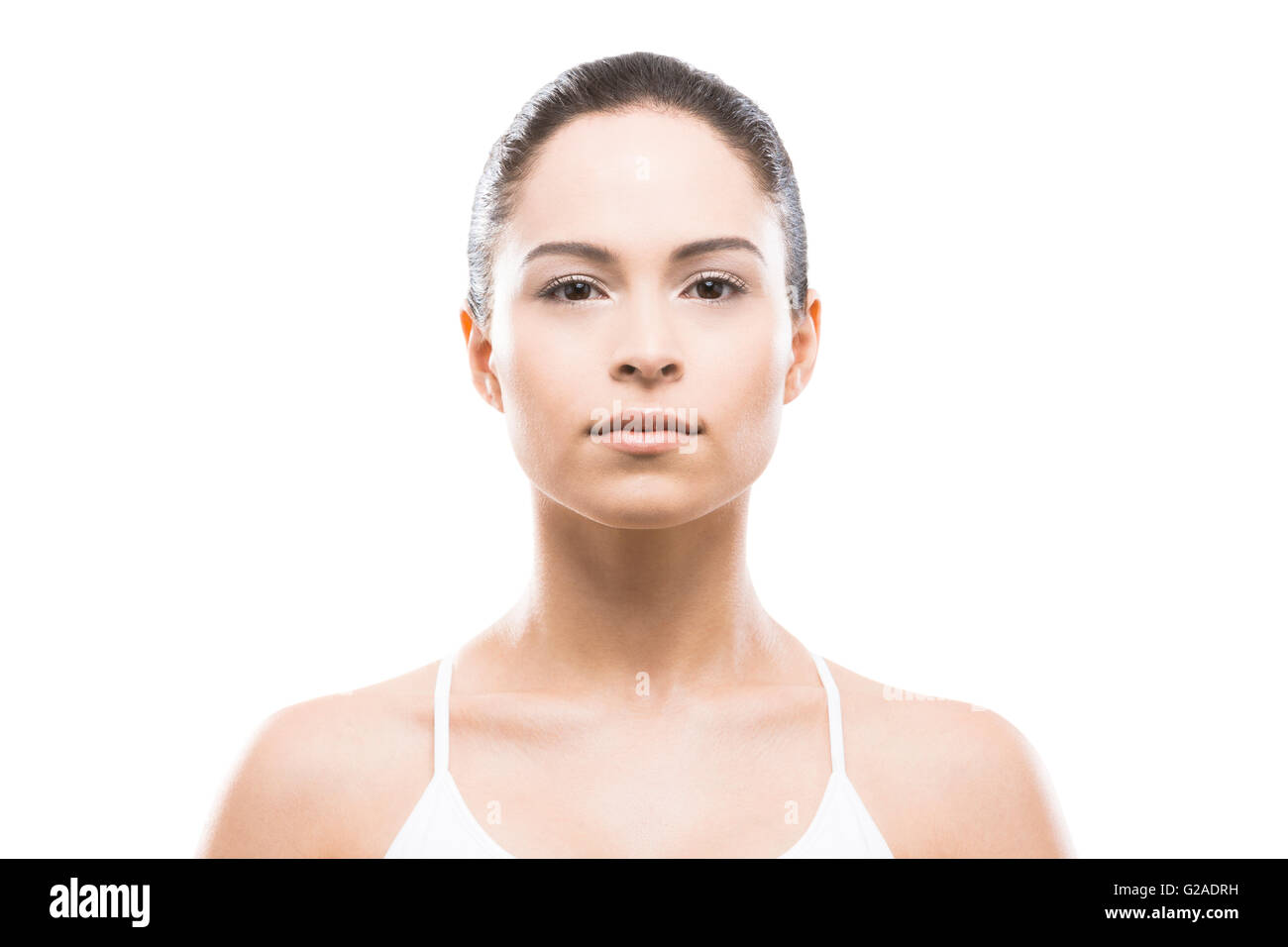 Back view portrait young woman hi-res stock photography and images - Alamy