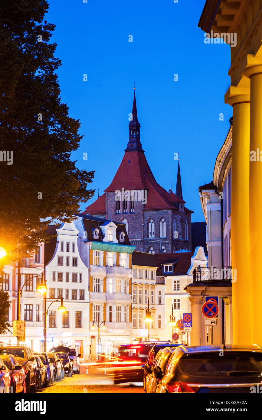 St Mary's Church and architecture of Rostock Old Town Rostock ...
