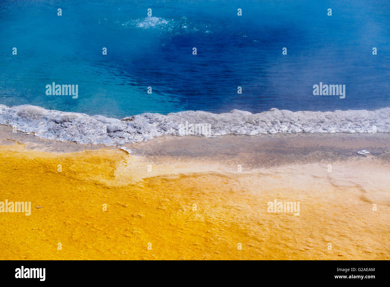 Hot spring with sand Stock Photo