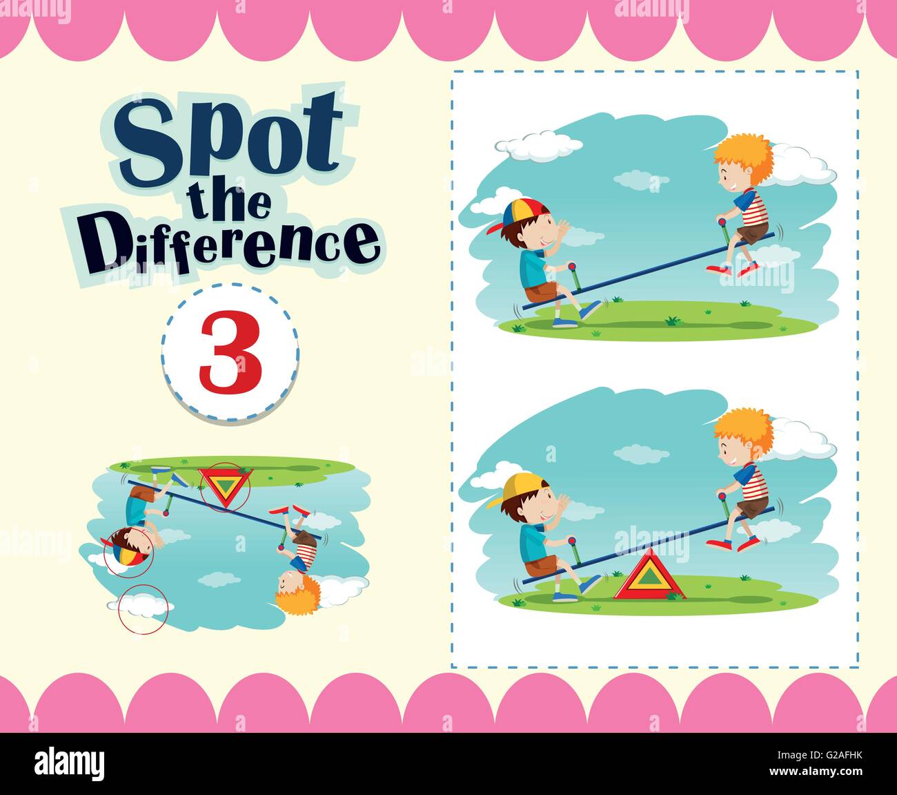 Puzzle game spot the difference hi-res stock photography and images - Alamy