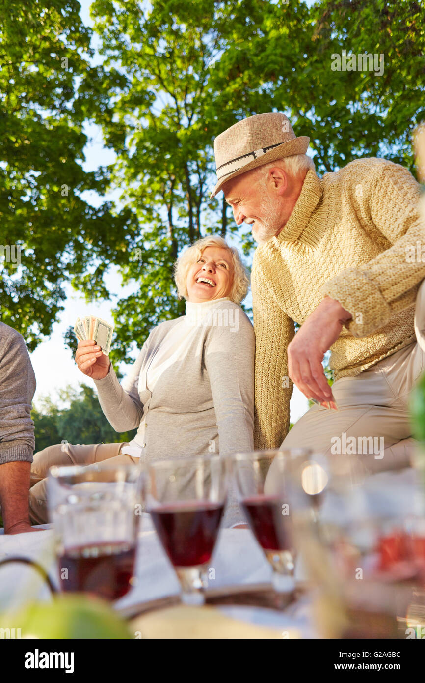 Senior citizens playing cards hires stock photography and images Alamy