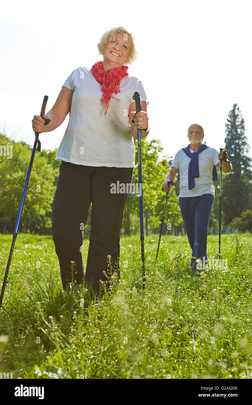 Two seniors hiking hi-res stock photography and images - Alamy