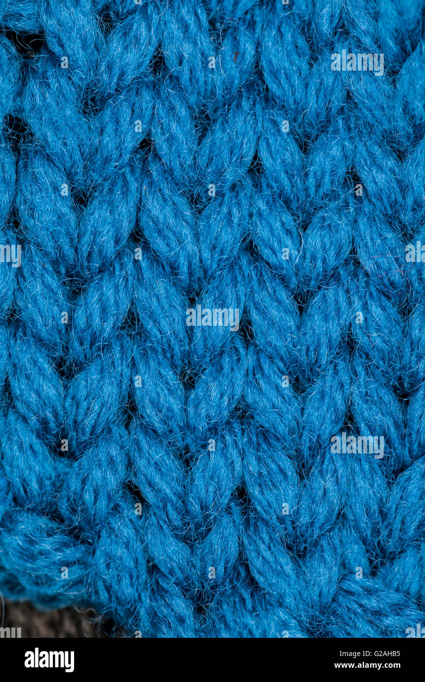 blue knitted fabric Stock Photo - Alamy